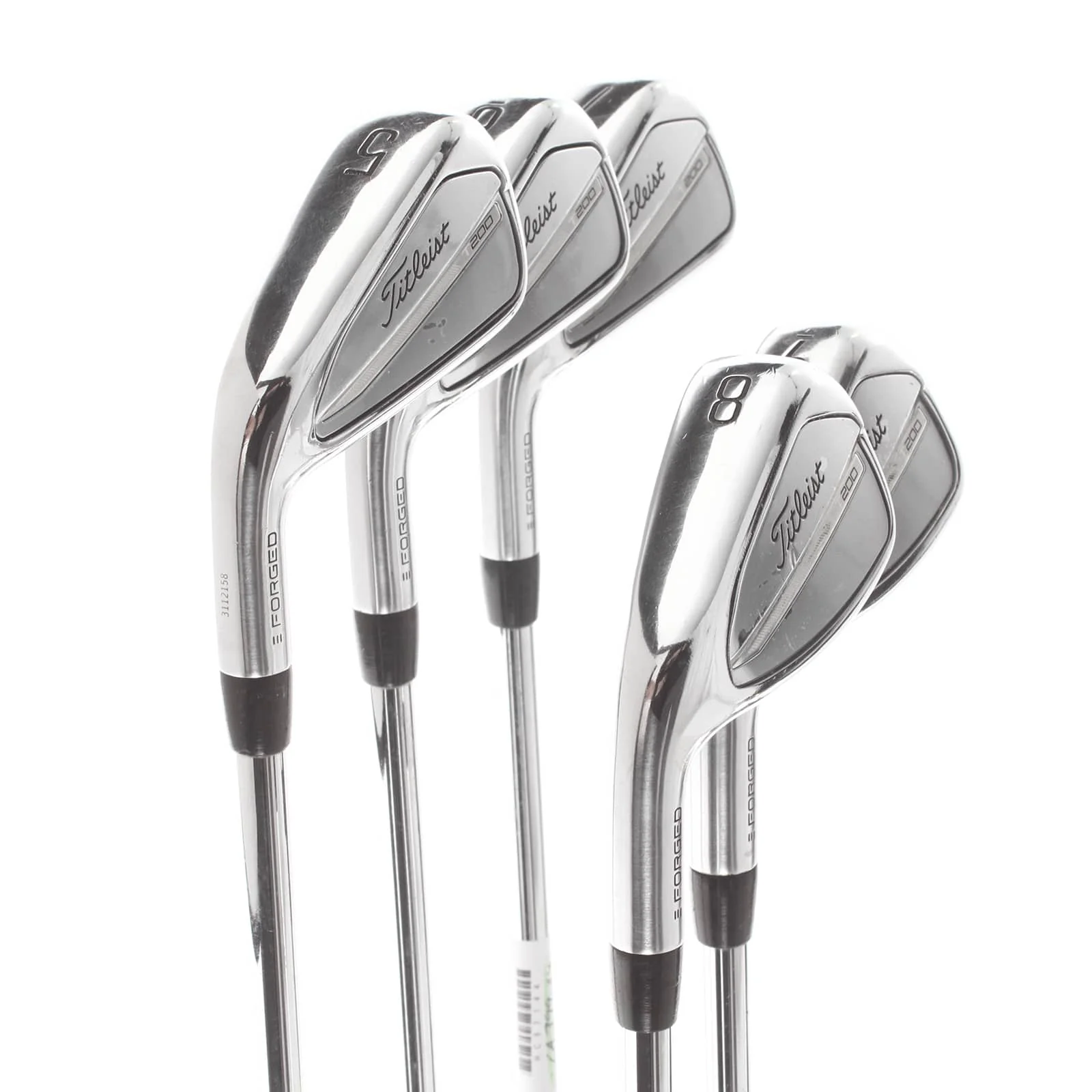 Titleist T200 Steel Mens Left Hand Irons 5-9 Stiff - True Temper AMT Black - Image 2