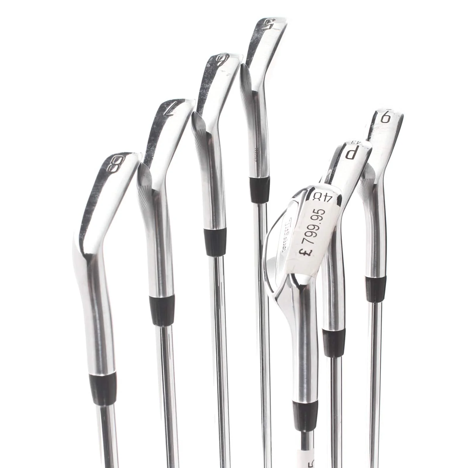 Titleist T200 Steel Mens Right Hand Irons 5-GW Stiff - AMT Black S300 - Image 3