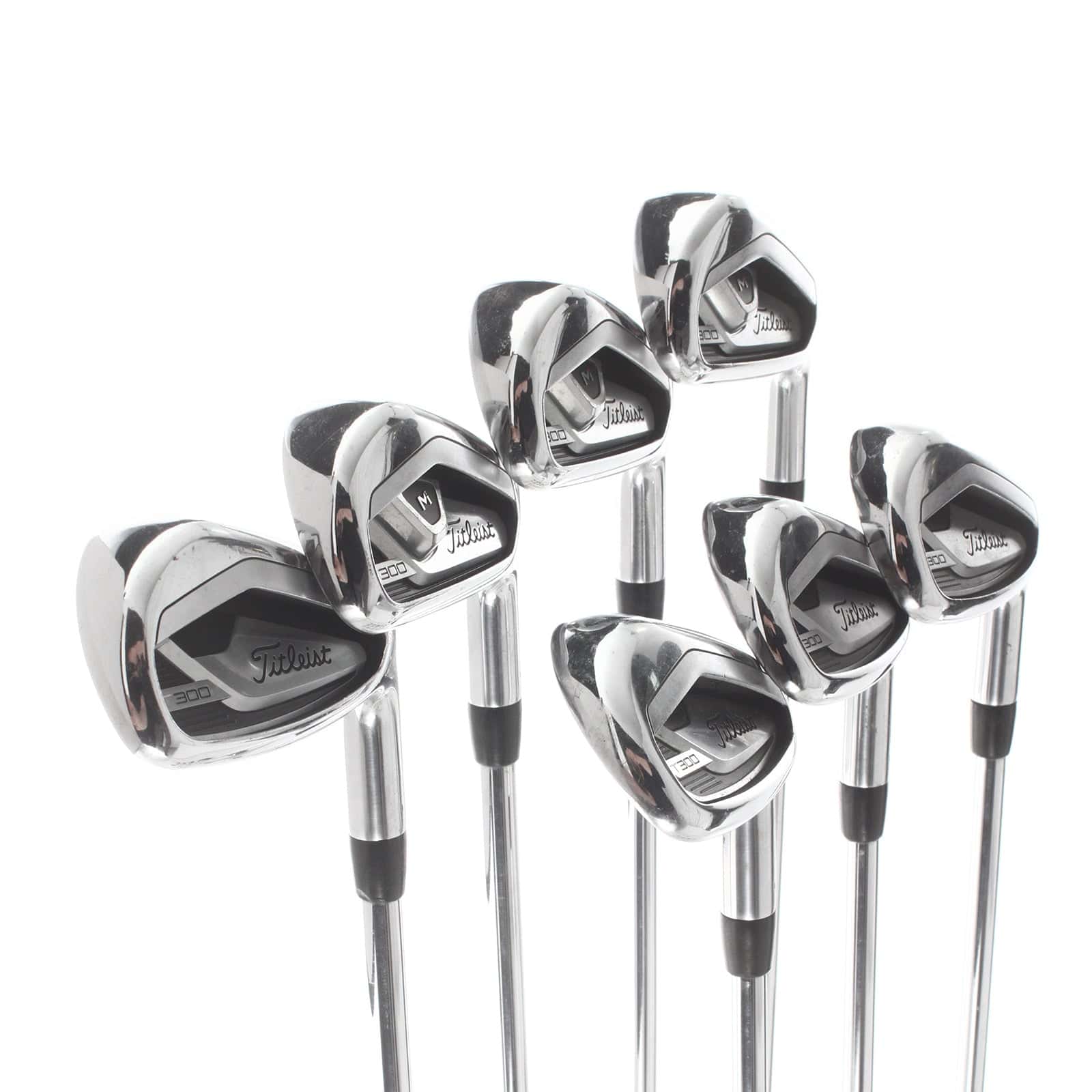 Titleist T300 2021 Steel Mens Right Hand Irons 5-PW+48 Regular - True Temper AMT Red - Image 2