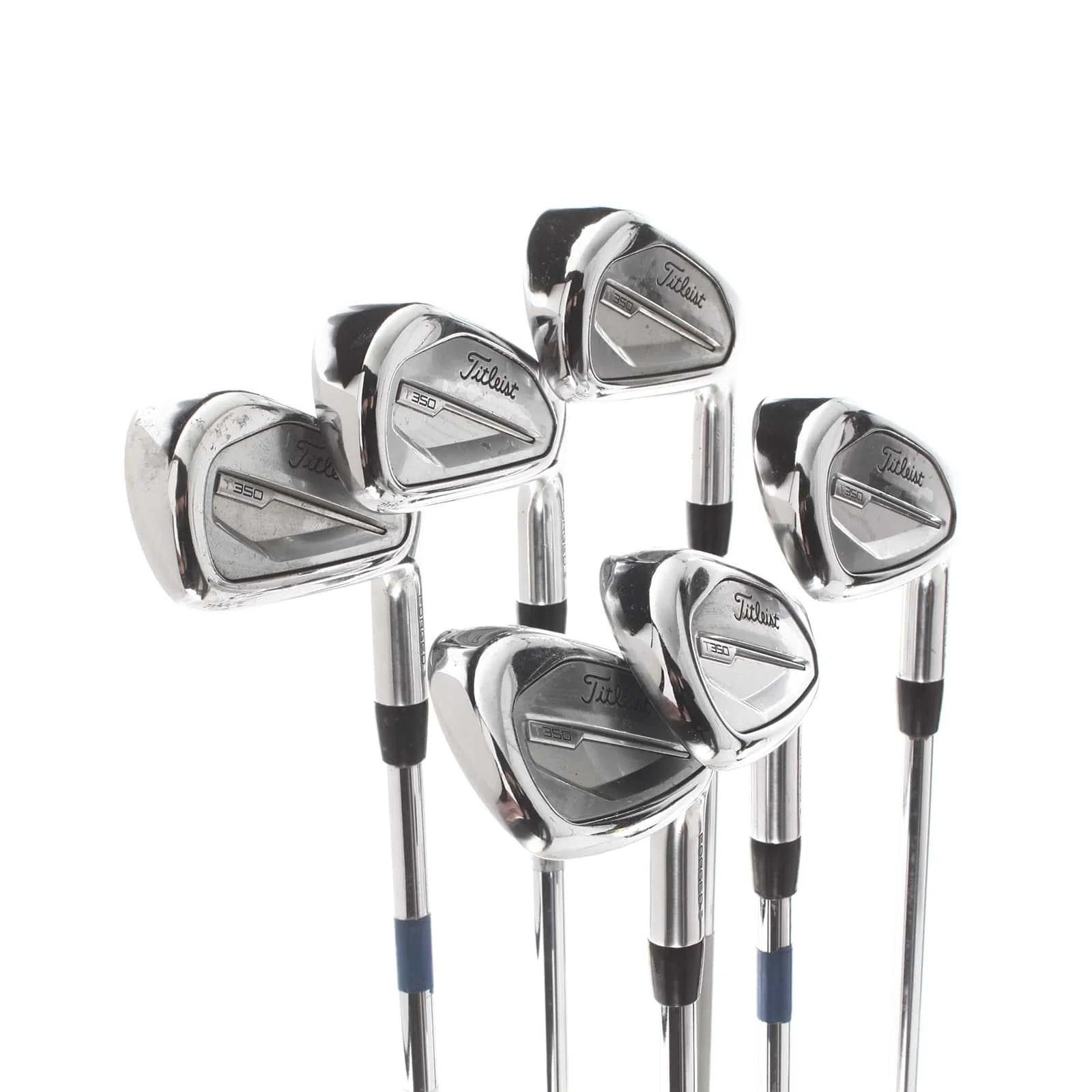 Titleist T350 2023 Steel Mens Right Hand Irons 5-PW Regular - AMT Red R300 - Image 2