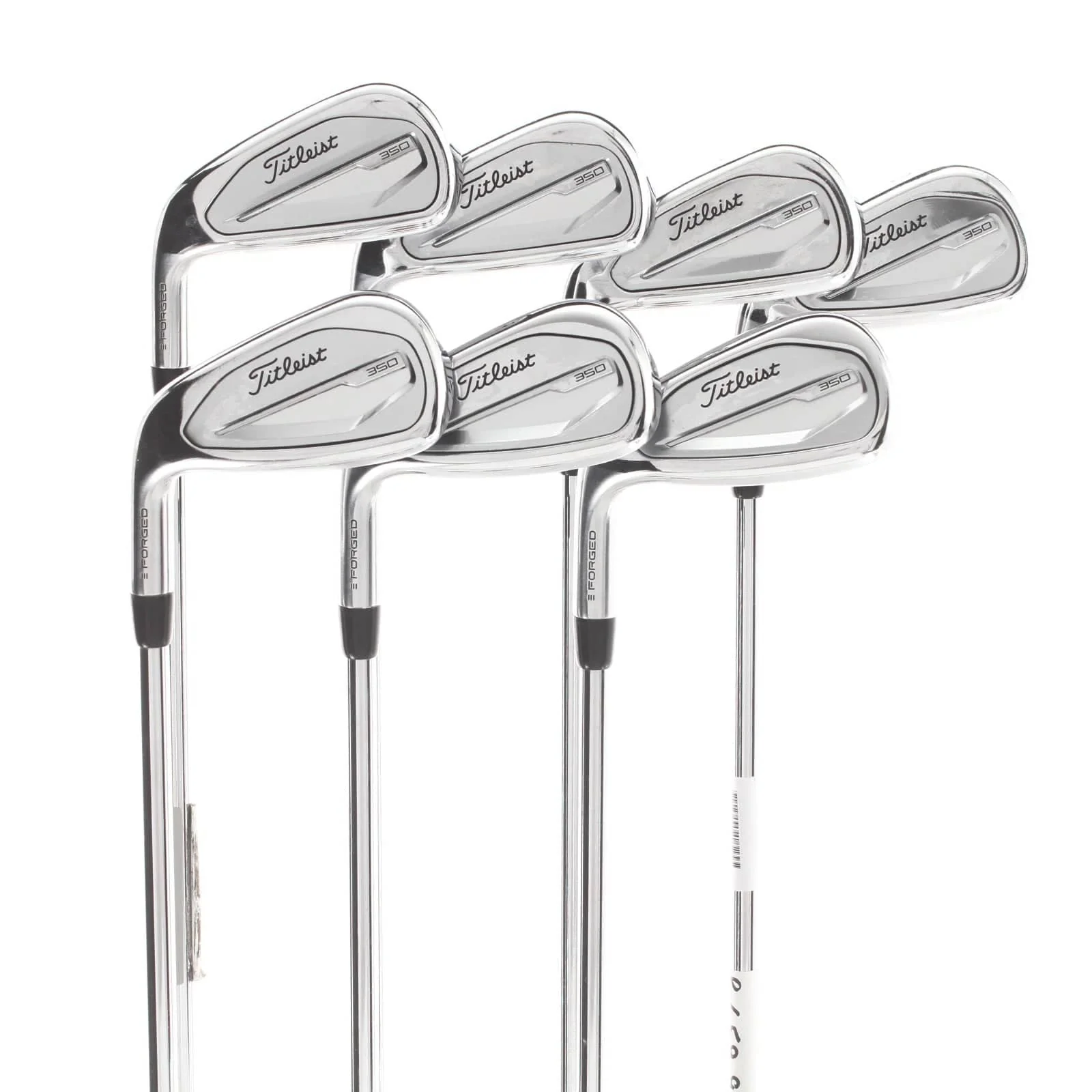 Titleist T350 Steel Mens Left Hand Irons 5-GW Regular - True Temper AMT Red R300