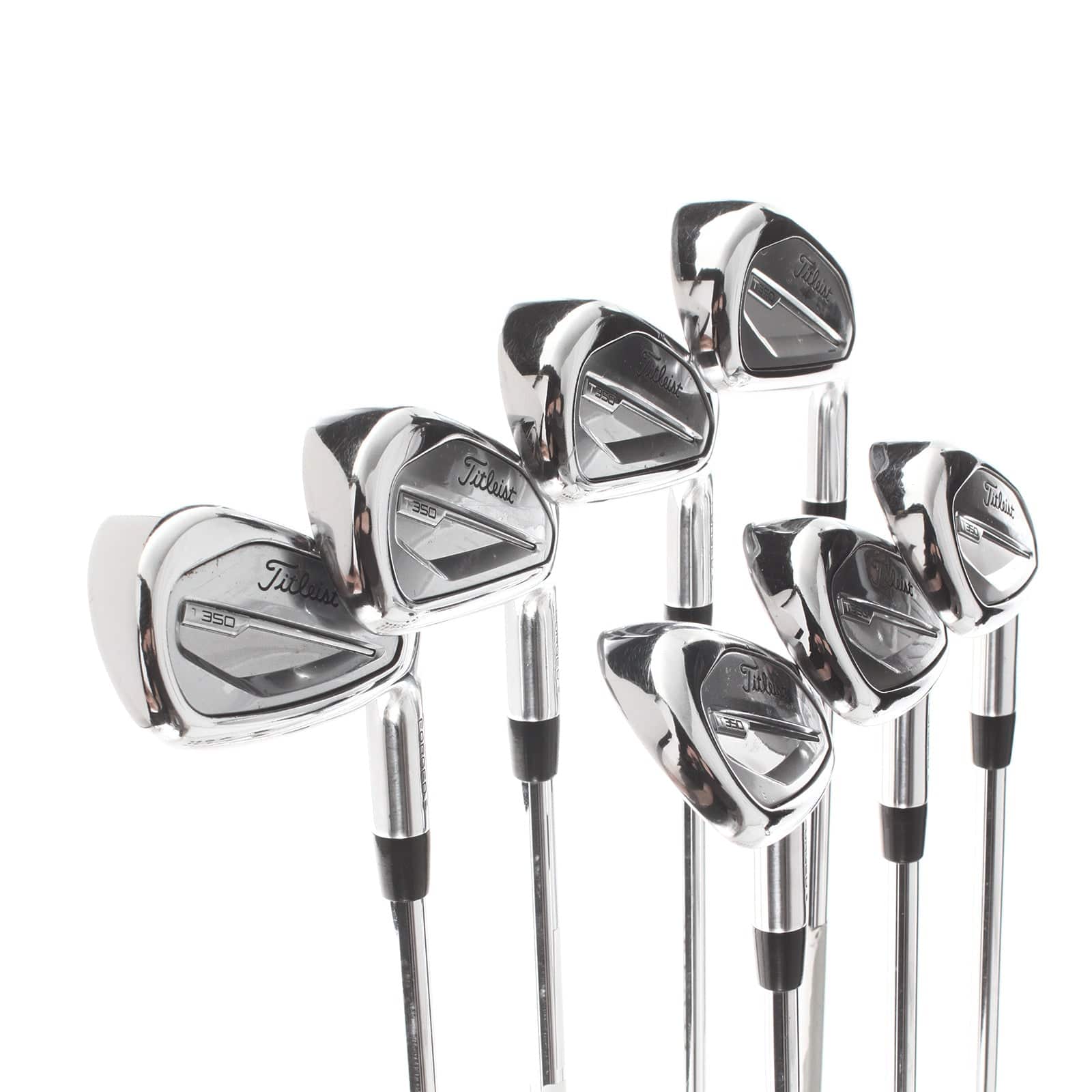 Titleist T350 Steel Mens Right Hand Irons 5-GW Regular - AMT Red R300 - Image 2