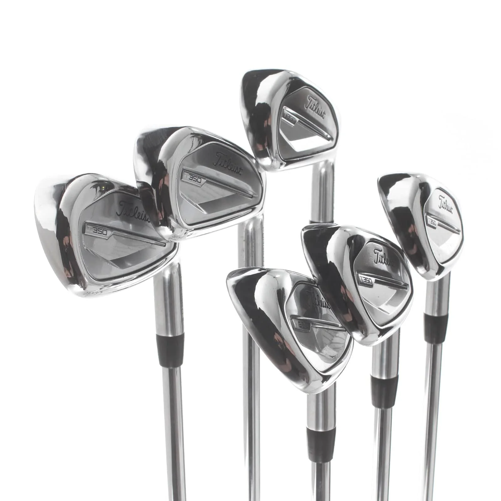 Titleist T350 Steel Mens Right Hand Irons 6-GW Regular - True Tempr AMT Black - Image 2