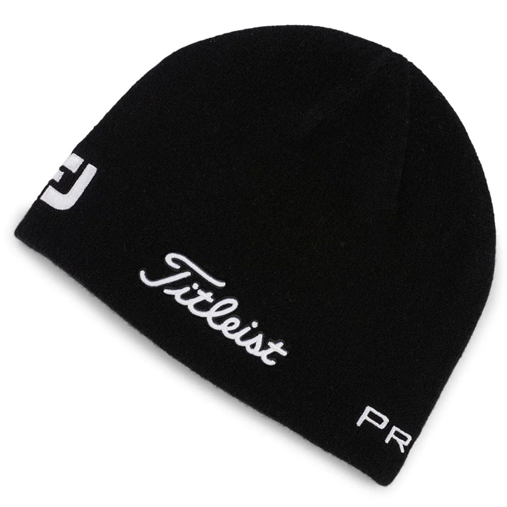 Titleist Tour Merino Beanie - Black/White