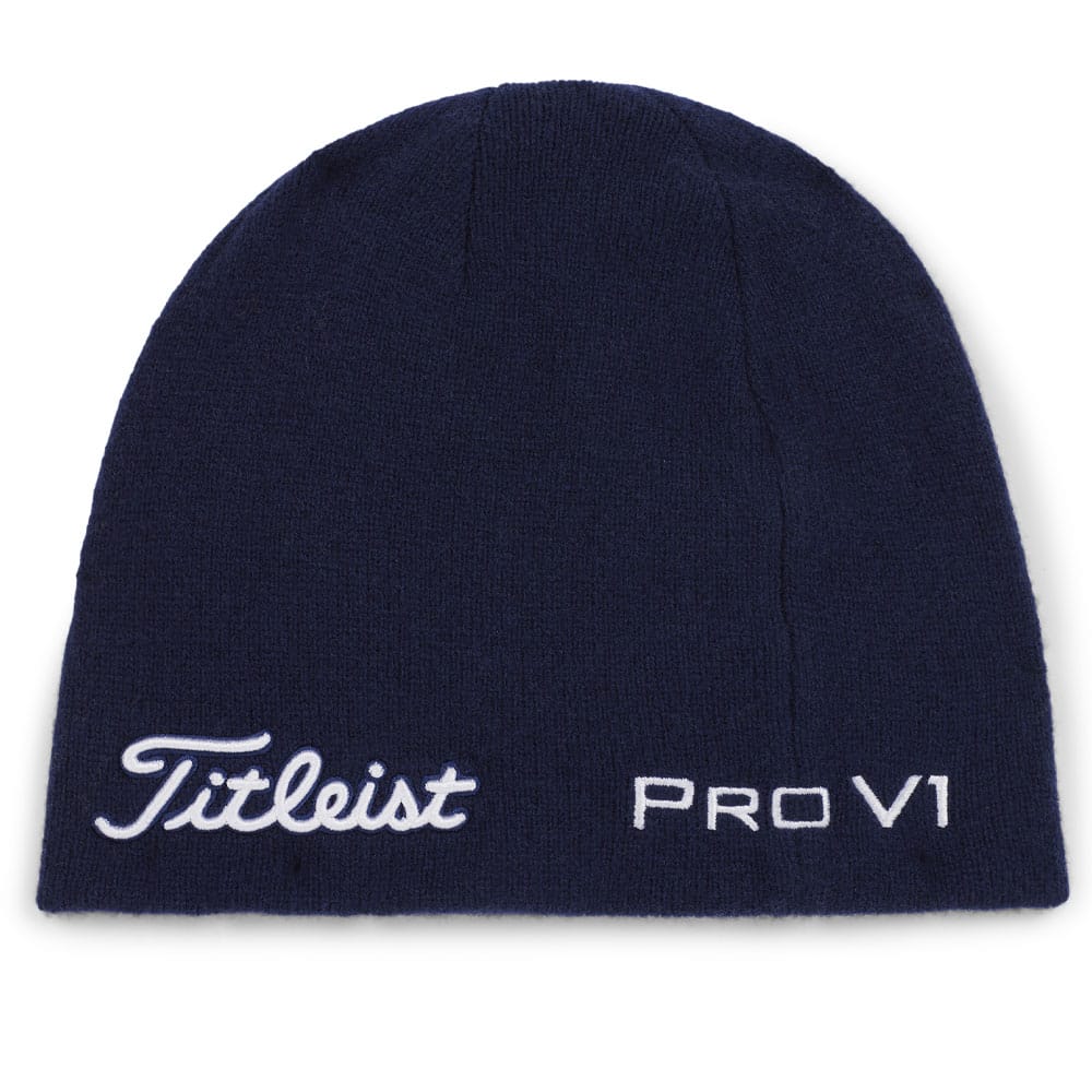 Titleist Tour Merino Beanie - Navy/White - Image 3