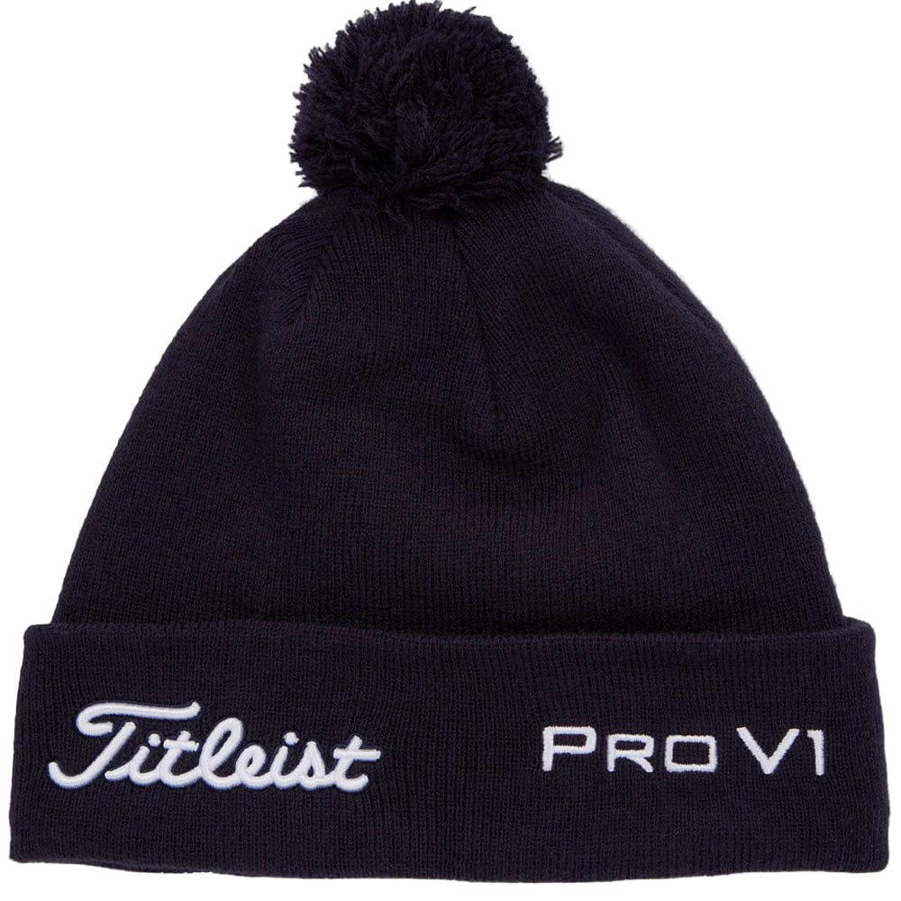Titleist Tour Pom Pom Beanie - Navy/White - Image 3