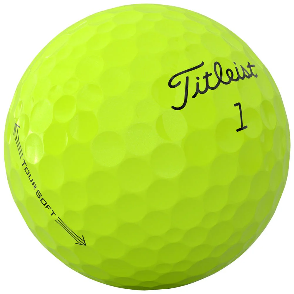Titleist Tour Soft Golf Balls - Yellow - 12 Pack - Image 4