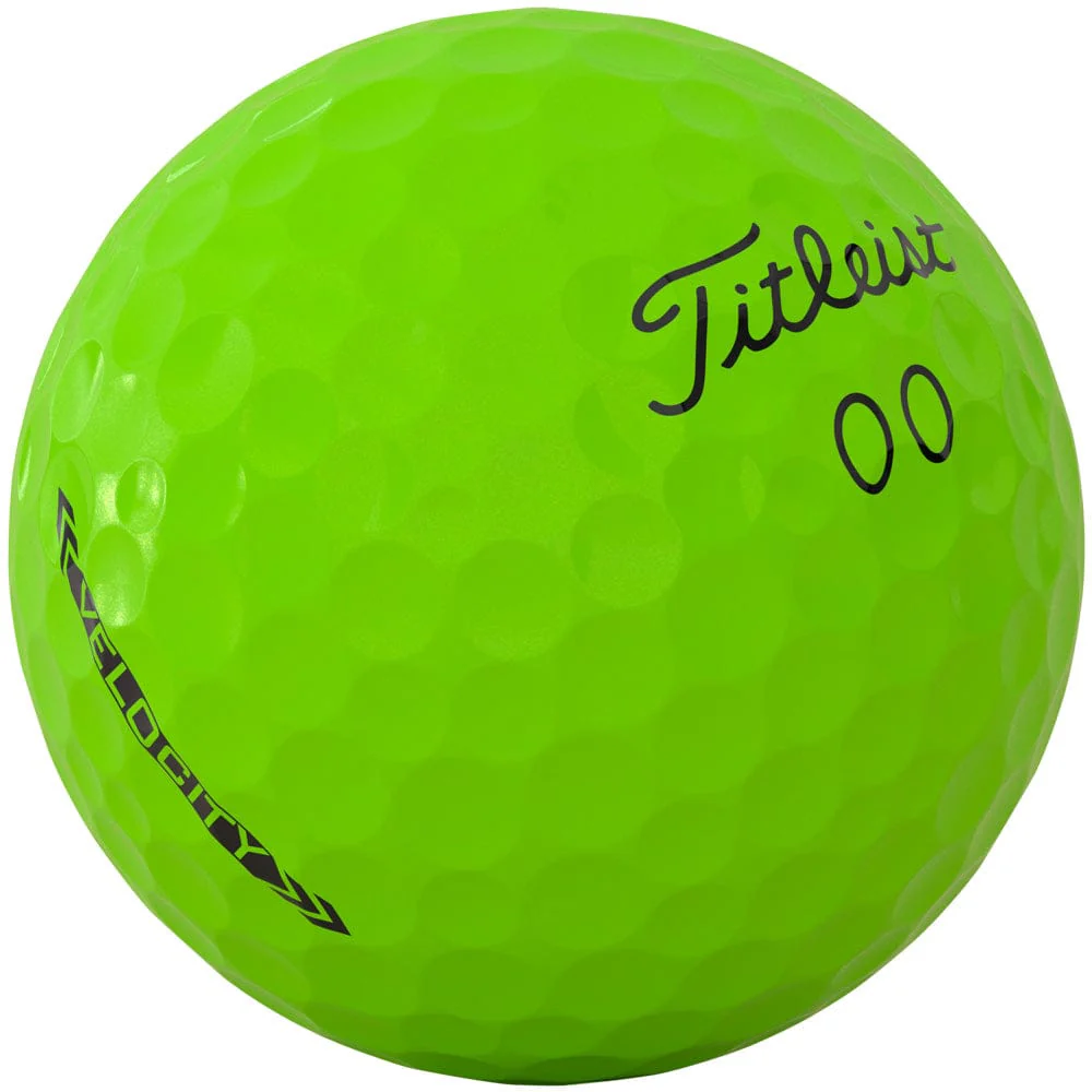 Titleist Velocity Golf Balls - Green - 3-Ball Sleeve - Image 5