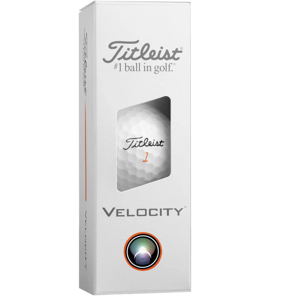 Titleist Velocity Golf Balls - White - 12 Pack - Image 6