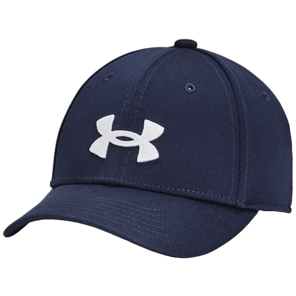Under Armour Boys' Blitzing Low Stretch Fit Cap - Midnight Navy/White