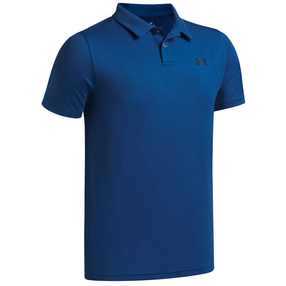 Under Armour Boys Matchplay Polo Shirt - Varsity Blue/Midnight Navy - Image 3