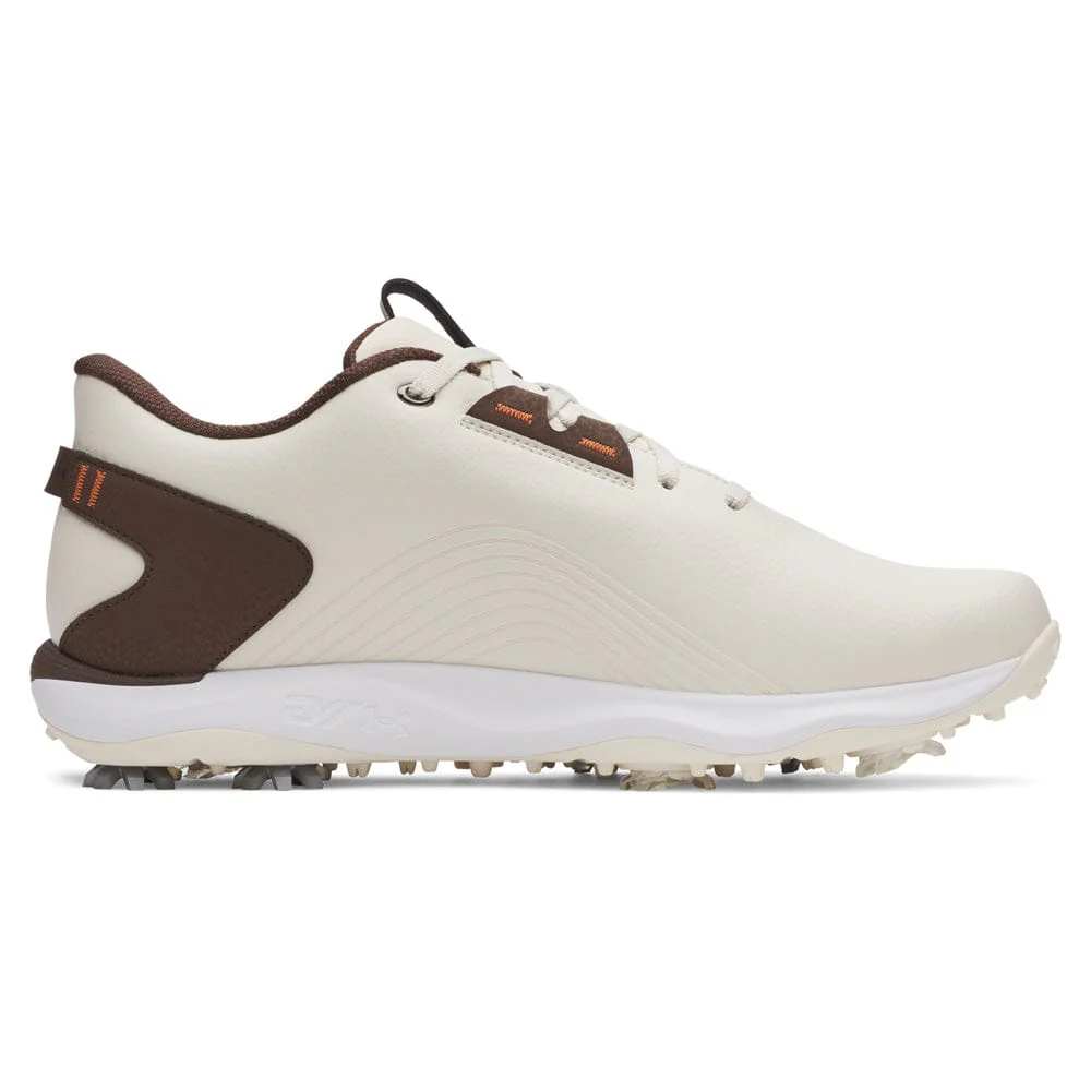Under Armour Drive Fade 2 Waterproof Spiked Shoes - Stone/Tundra/Metallic Silver - Image 4