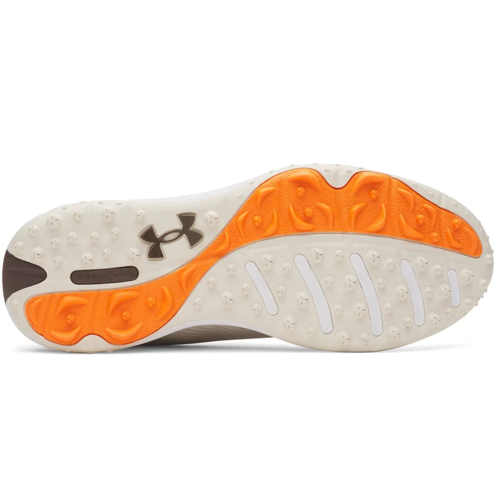 Under Armour Drive Fade 2 Waterproof Spikeless Shoes - Stone/Stone/Metallic Silver - Image 2