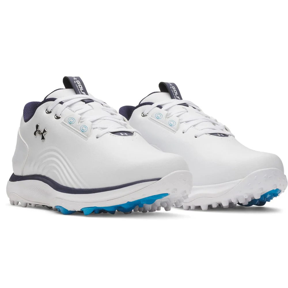 Under Armour Drive Fade 2 Waterproof Spikeless Shoes - White/White/Metallic Silver - Image 5