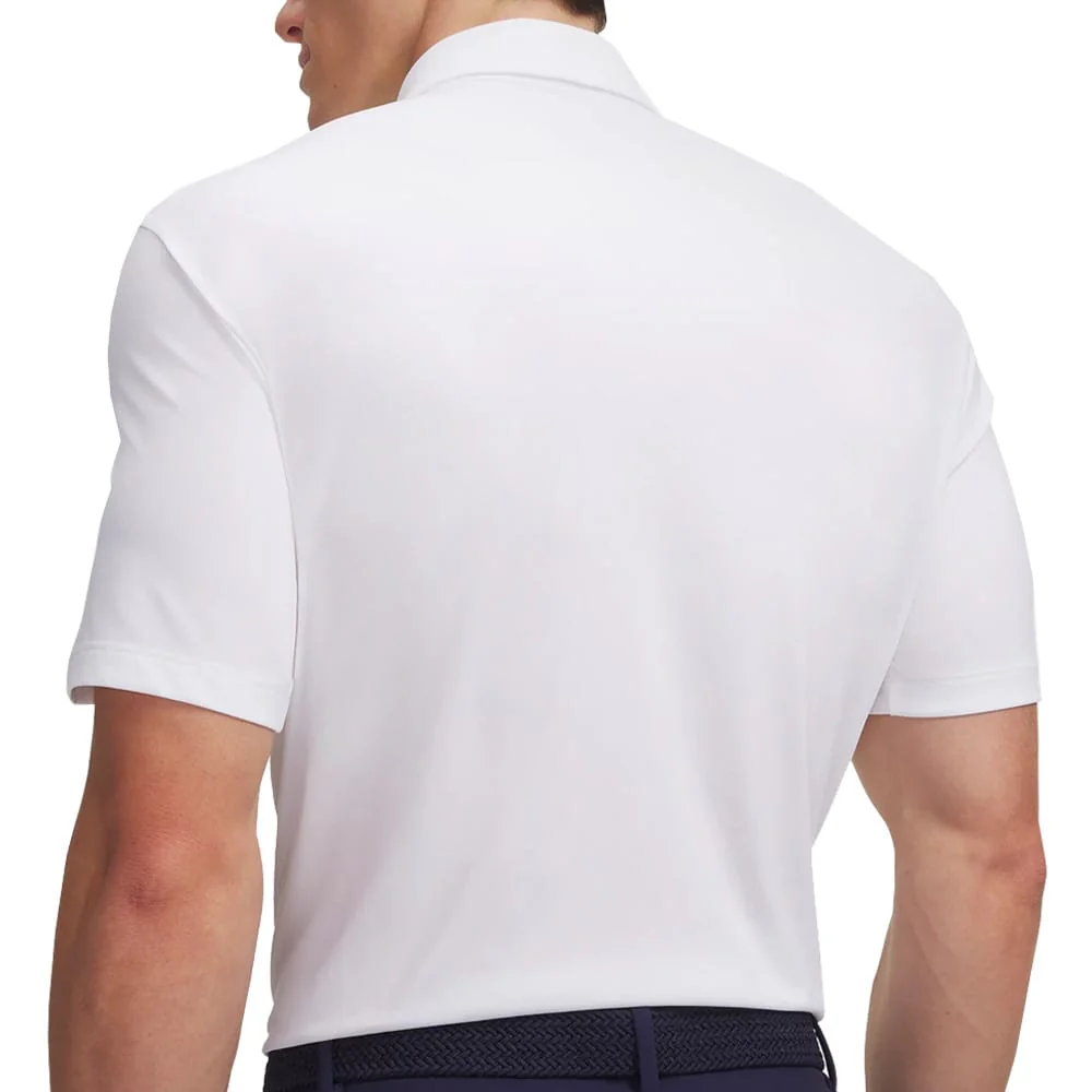 Under Armour ArmourDry Horizon Polo Shirt - White/Midnight Navy/Midnight Navy - Image 2