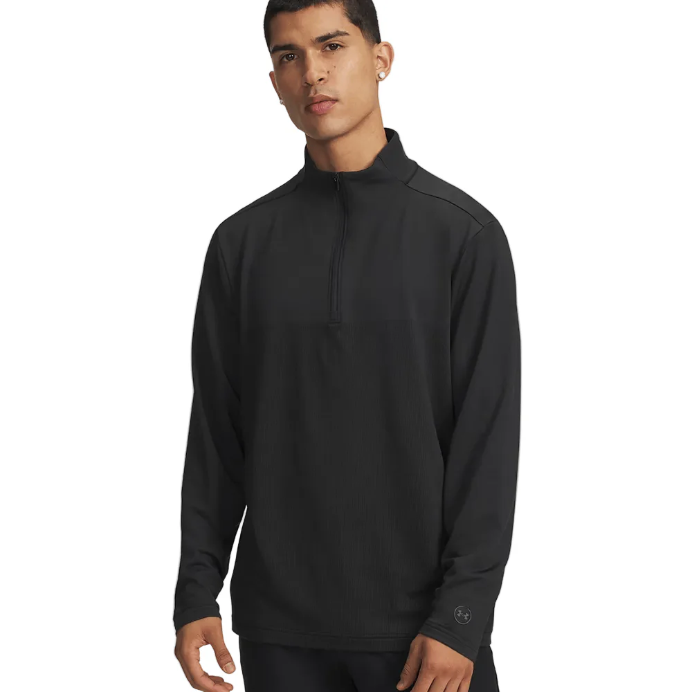 Under Armour Drive Lightweight 1/2 Zip Top - Black/Anthracite/Castlerock - Image 4