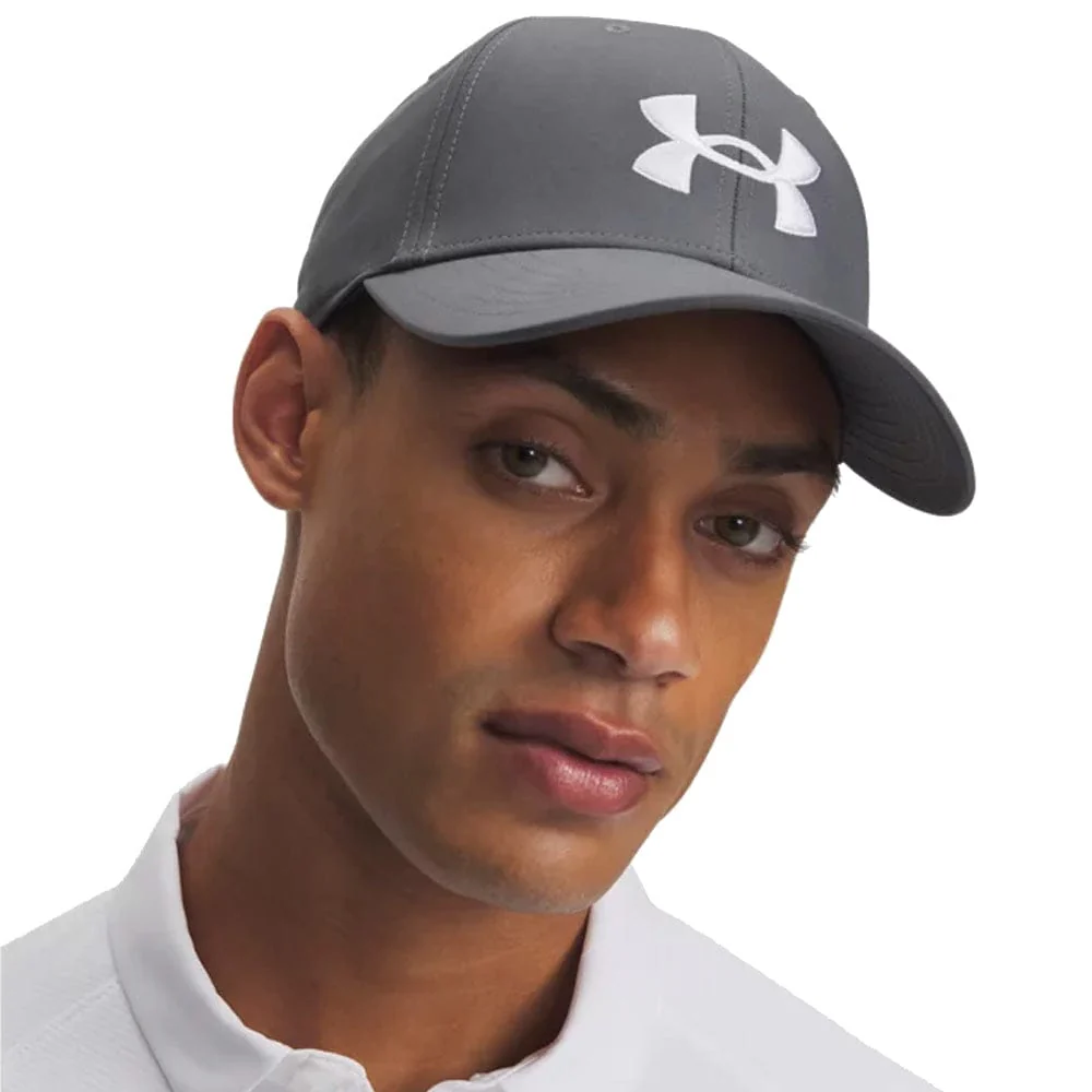 Under Armour Drive Low Adjustable Cap - Pitch Gray/White - Image 3