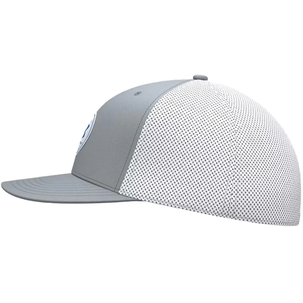 Under Armour Drive Mid Straight Cap - Steel/Blue Atlantis - Image 3