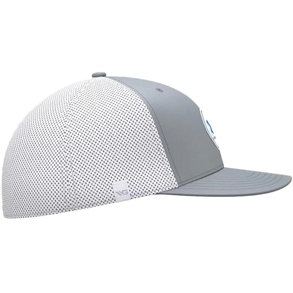 Under Armour Drive Mid Straight Cap - Steel/Blue Atlantis - Image 5