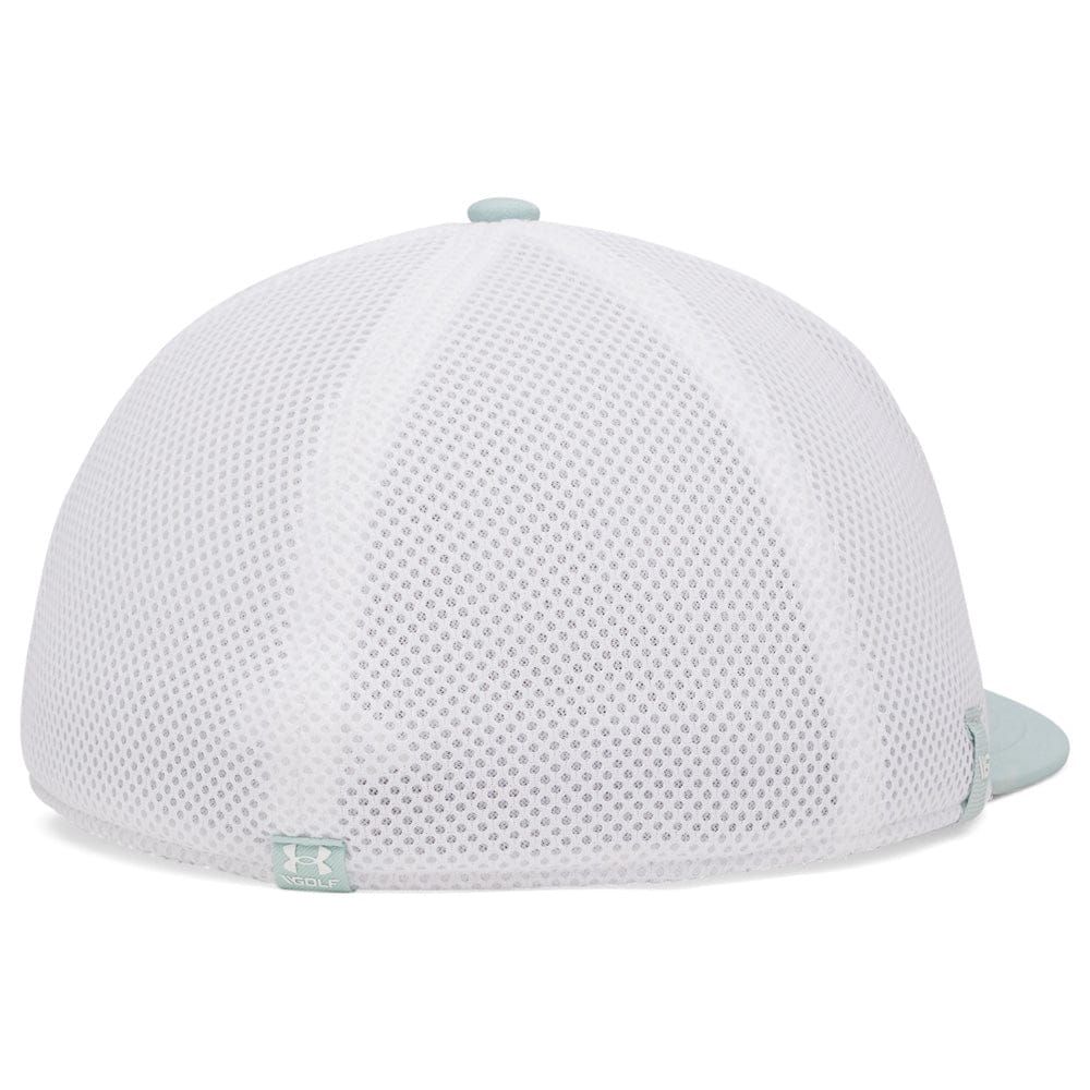 Under Armour Drive Mid Stretch Cap - Enamel Blue/White - Image 3