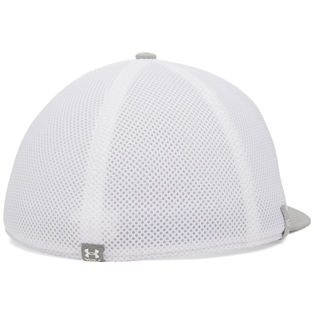 Under Armour Drive Mid Stretch Cap - Titanium/White - Image 3