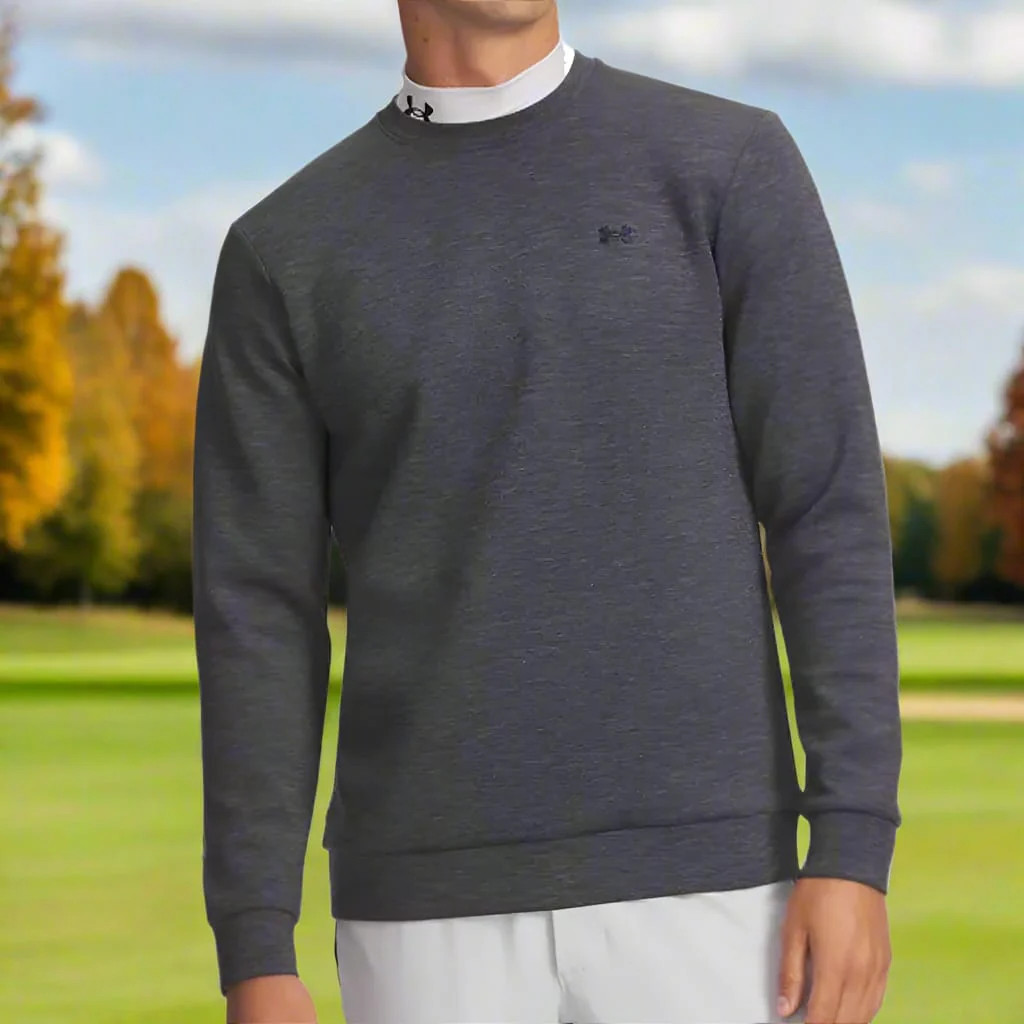 Under Armour Drive Midlayer Crewneck Pullover - Midnight Navy - Image 4