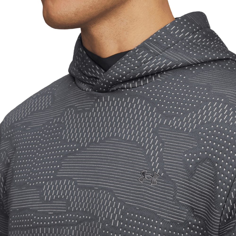 Under Armour Drive Midlayer Jacquard Hoodie - Castlerock/Steel/Castlerock - Image 3