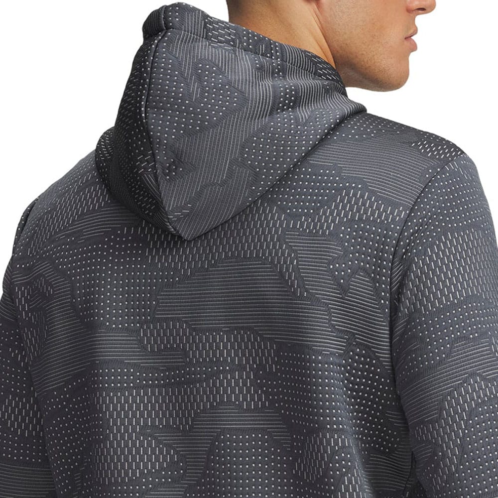 Under Armour Drive Midlayer Jacquard Hoodie - Castlerock/Steel/Castlerock - Image 4