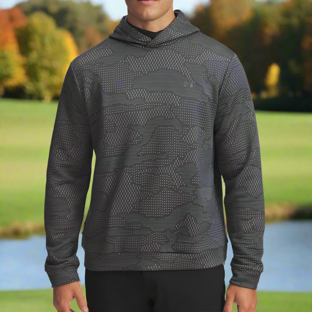 Under Armour Drive Midlayer Jacquard Hoodie - Castlerock/Steel/Castlerock - Image 5