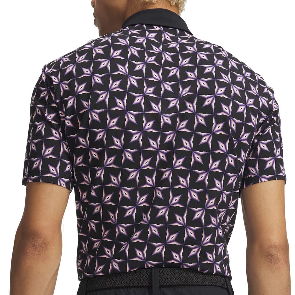 Under Armour ArmourDry Printed Polo Shirt - Black/Posh Pink/White - Image 2