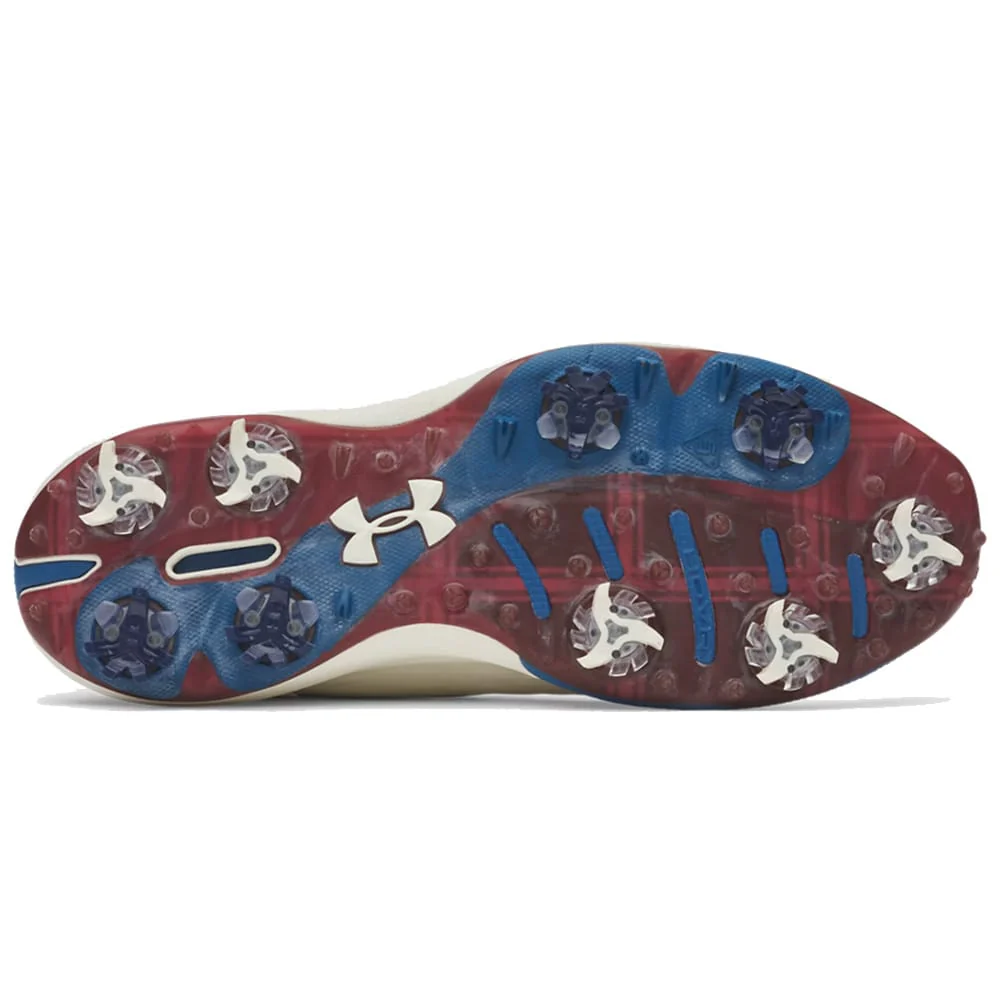 Under Armour Drive Pro Clone Limited Edition Waterproof Spiked Shoes - White/Ivory Dune/Metallic Copper Ore - Image 2