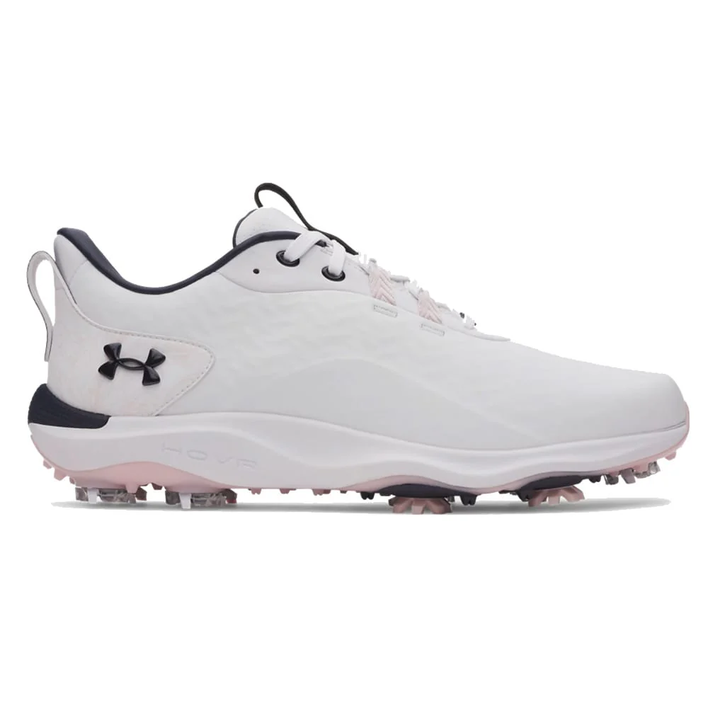 Under Armour Drive Pro Clone Limited Edition Waterproof Spiked Shoes - White/White/Midnight Navy