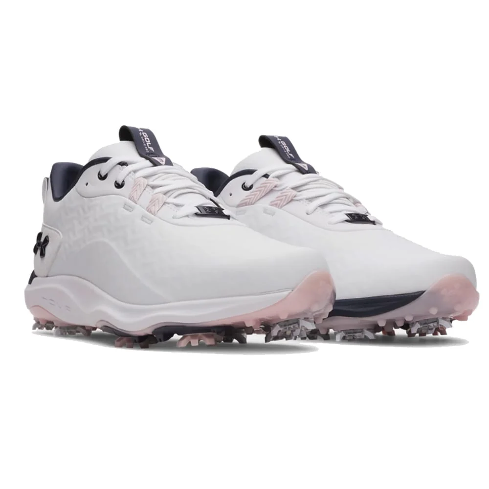 Under Armour Drive Pro Clone Limited Edition Waterproof Spiked Shoes - White/White/Midnight Navy - Image 6
