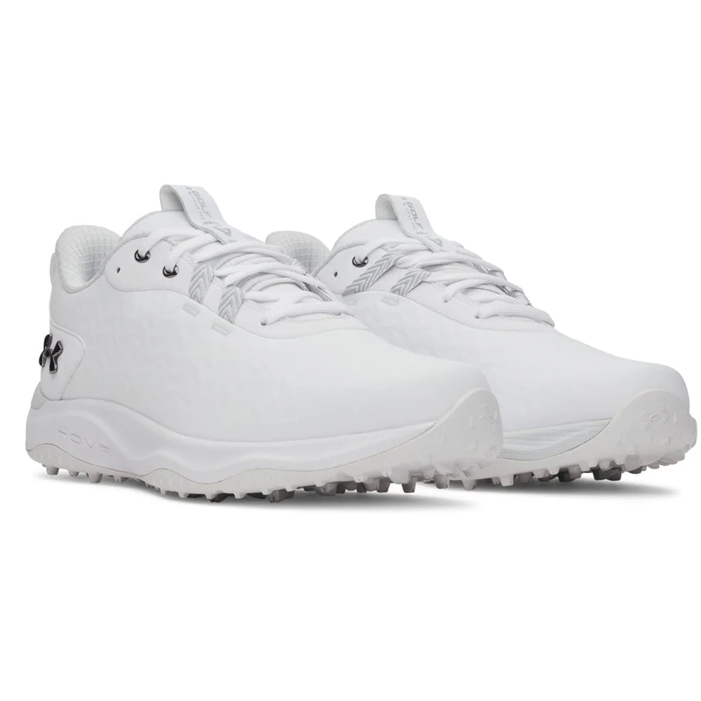 Under Armour Drive Pro Clone Waterproof Spikeless Shoes - White/White/Metallic Silver - Image 5