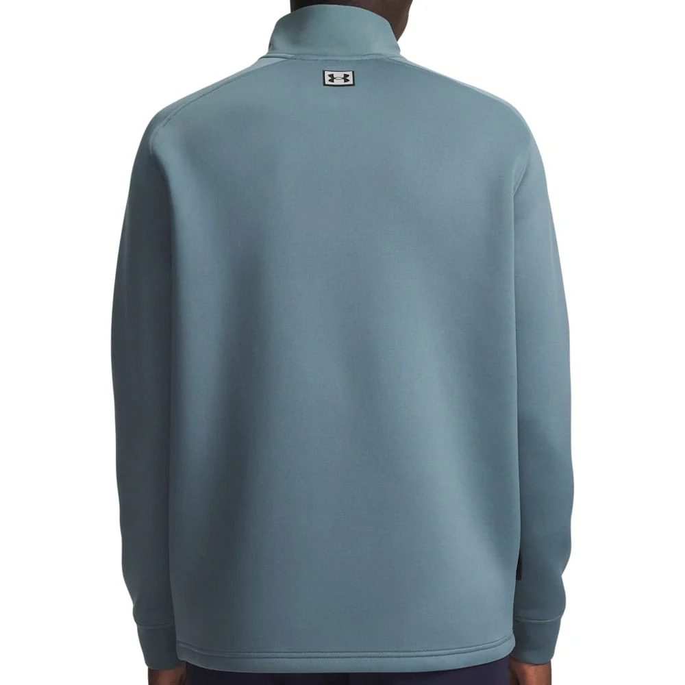 Under Armour Drive Pro Hybrid 1/2 Zip Pullover - Jasper Blue/Black - Image 3