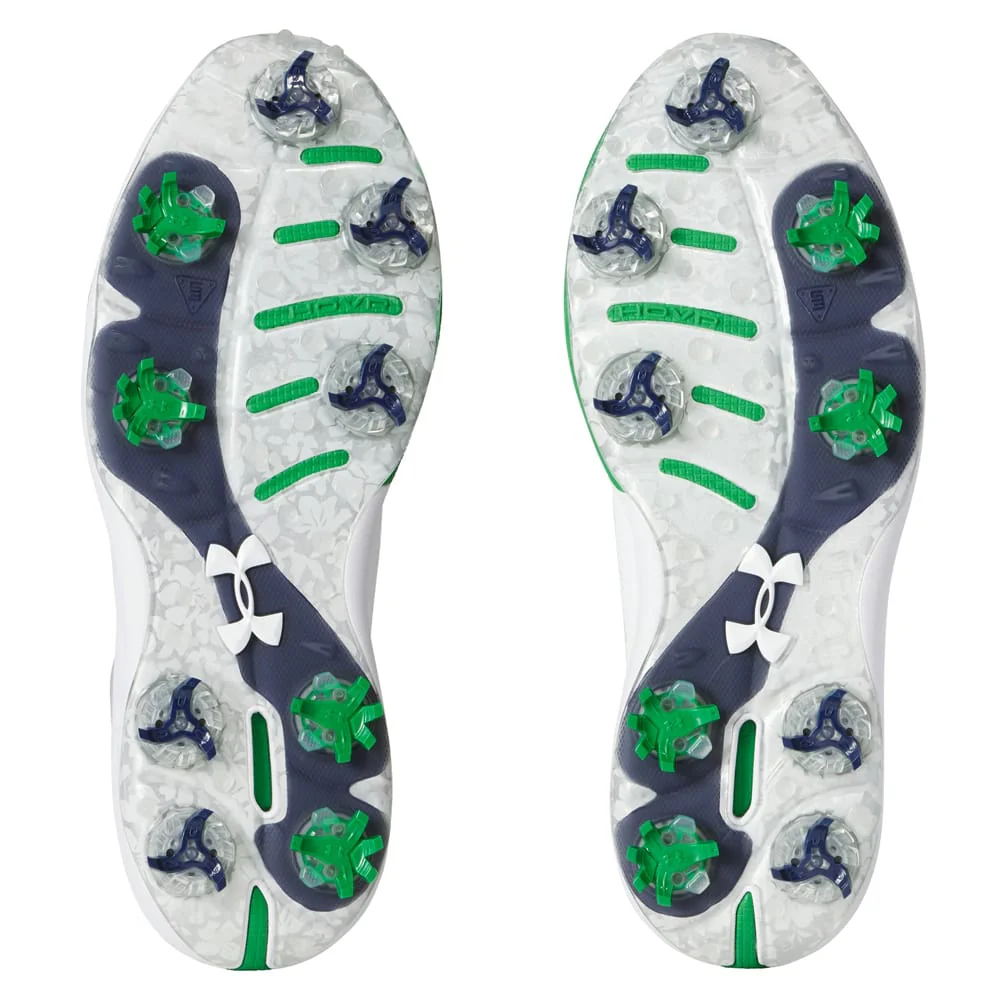 Under Armour Drive Pro Ltd Edition Waterproof Spiked Shoes - White/Team Kelly Green - Image 5
