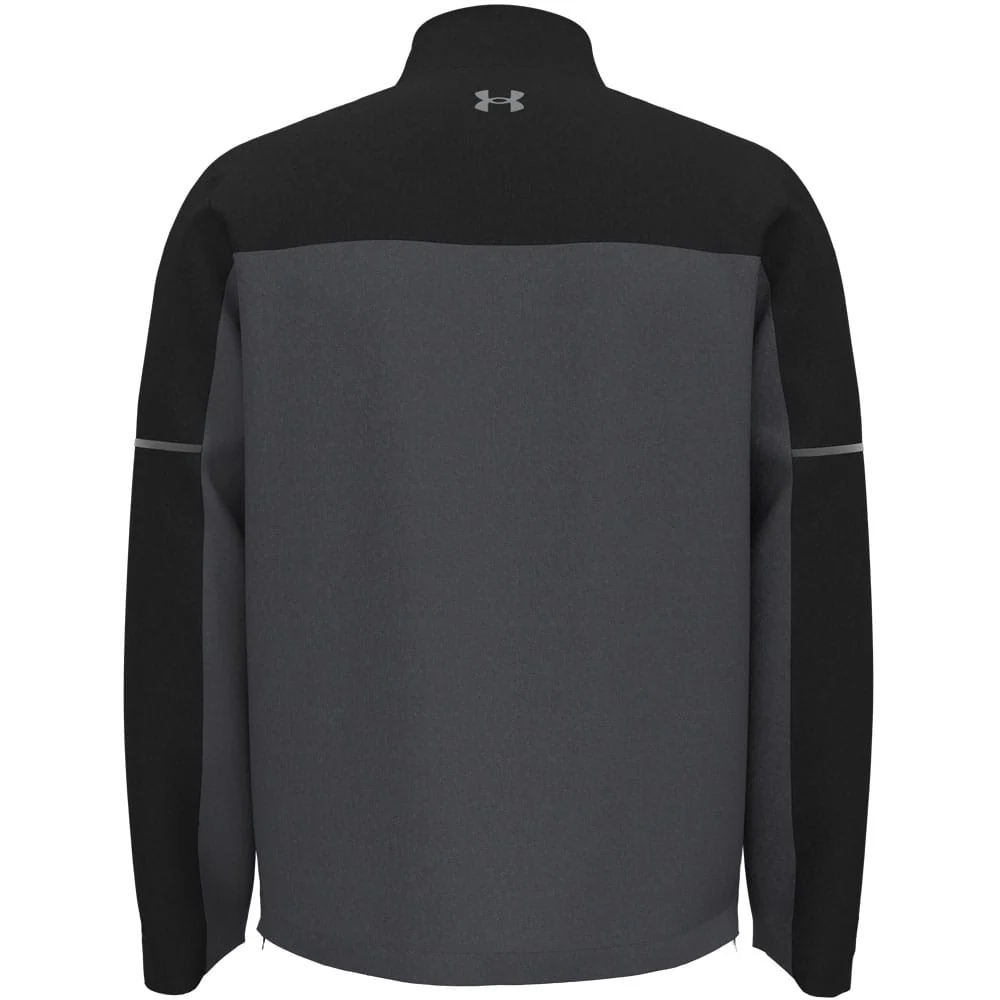 Under Armour Drive Rain Waterproof Jacket - Black/Castlerock/Metallic Silver - Image 3