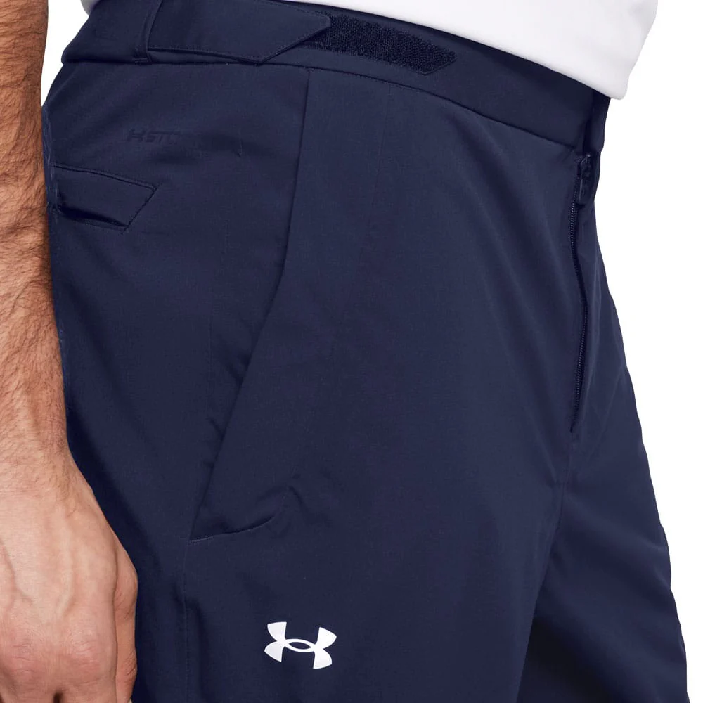 Under Armour Drive Rain Waterproof Trousers - Midnight Navy/Metallic Silver - Image 3
