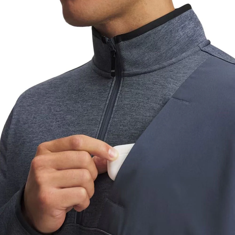 Under Armour Drive Sweaterfleece 1/2 Zip Pullover - Downpour Grey - Image 3