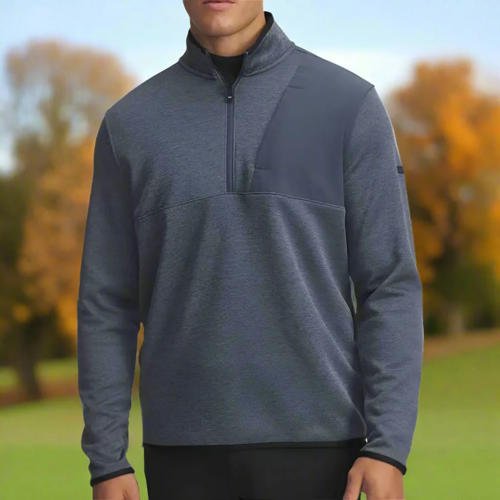 Under Armour Drive Sweaterfleece 1/2 Zip Pullover - Downpour Grey - Image 4