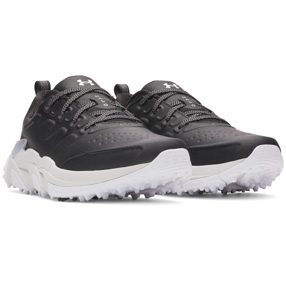 Under Armour Halo Tour Waterproof Spikeless Shoes - Black/Black/Castlerock - Image 5