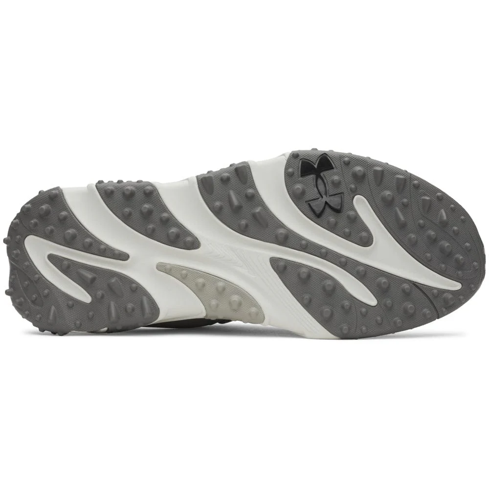Under Armour Halo Tour Waterproof Spikeless Shoes - Titanium/Summit White/Clay Green - Image 3