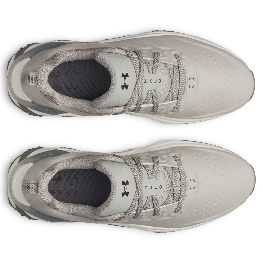 Under Armour Halo Tour Waterproof Spikeless Shoes - Titanium/Summit White/Clay Green - Image 5