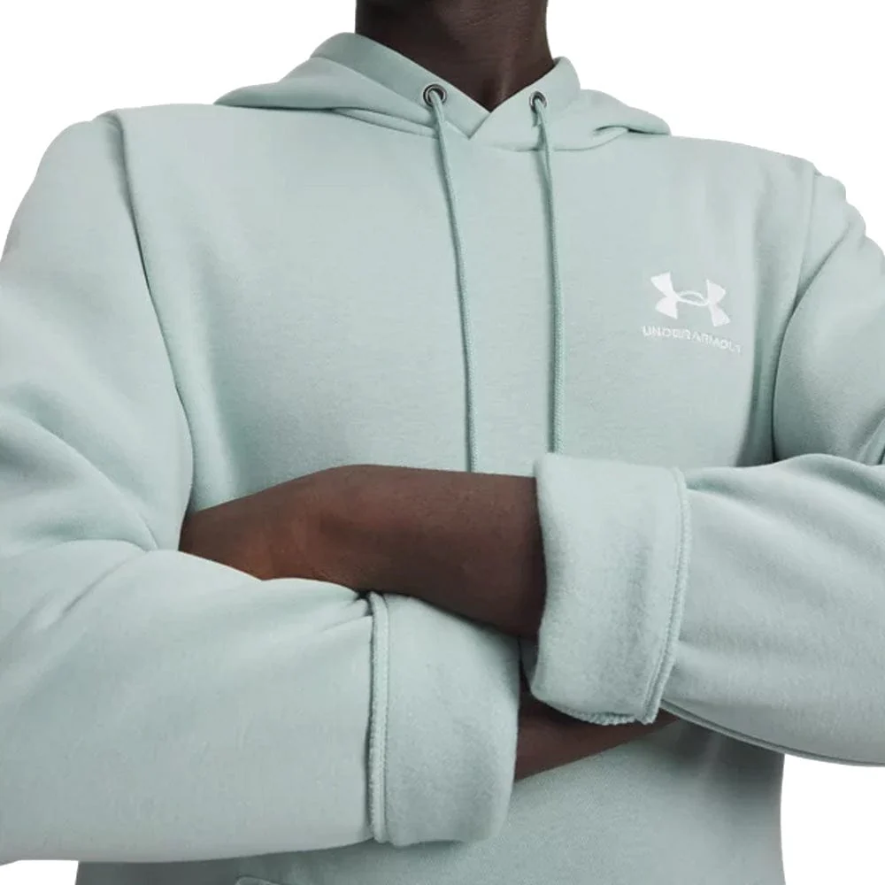 Under Armour Icon Fleece Hoodie - Enamel Blue/White - Image 3