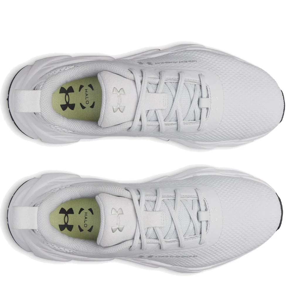 Under Armour Ladies Halo Hybrid Waterproof Spikeless Shoes - Halo Gray/White/Metallic Silver - Image 5