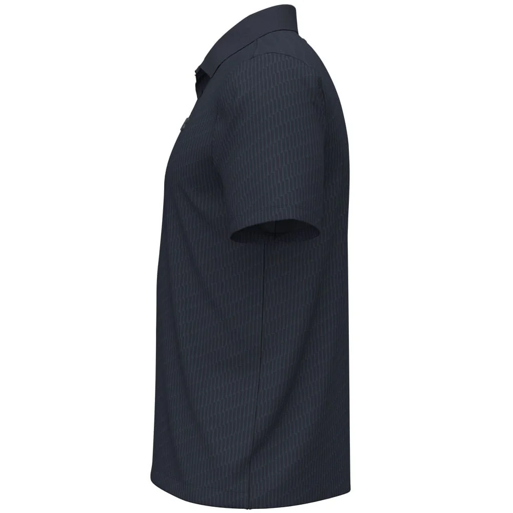 Under Armour Matchplay Printed Polo Shirt - Midnight Navy/Washed Navy/Pitch Gray - Image 2