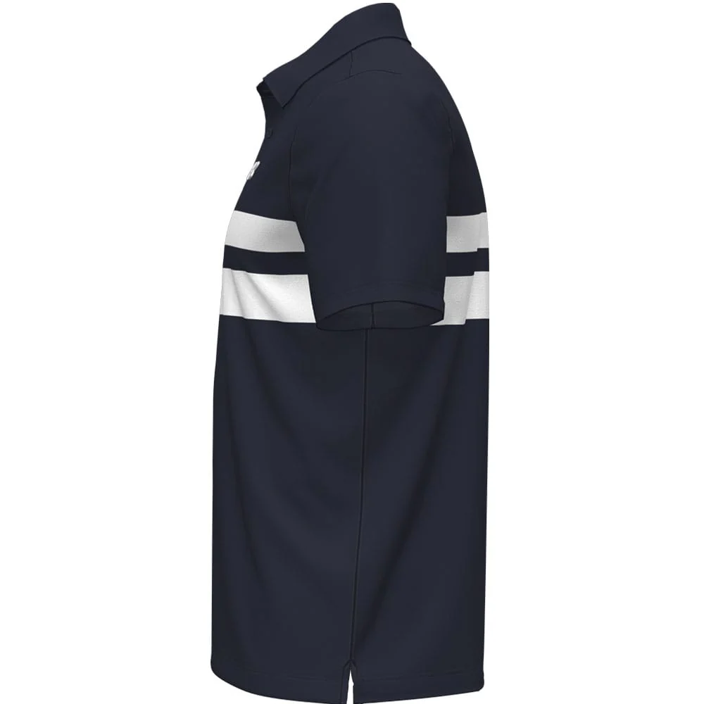 Under Armour Playoff 3.0 Stripe Polo Shirt - Midnight Navy/White - Image 2