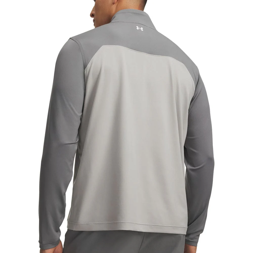 Under Armour T2G 1/4 Zip Pullover - Clay Green/Titanium/White - Image 2