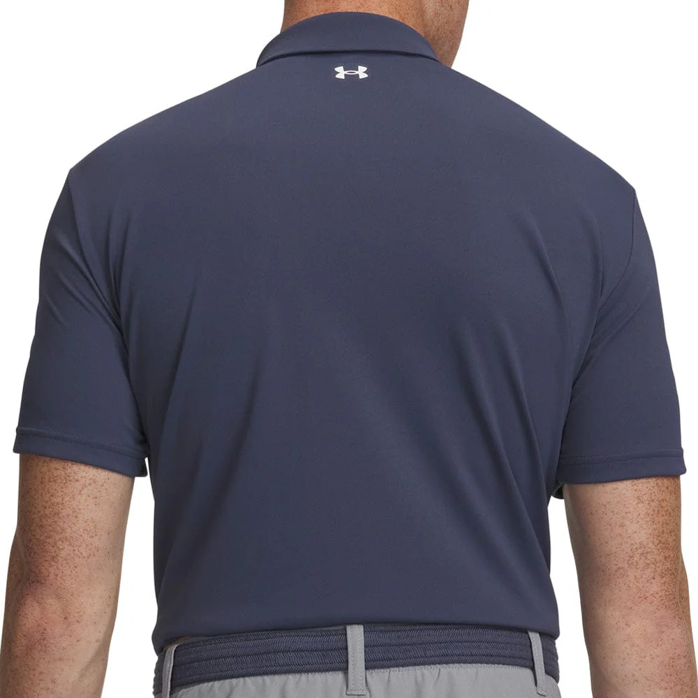Under Armour T2G Pique Polo Shirt - Downpour Gray/White - Image 2