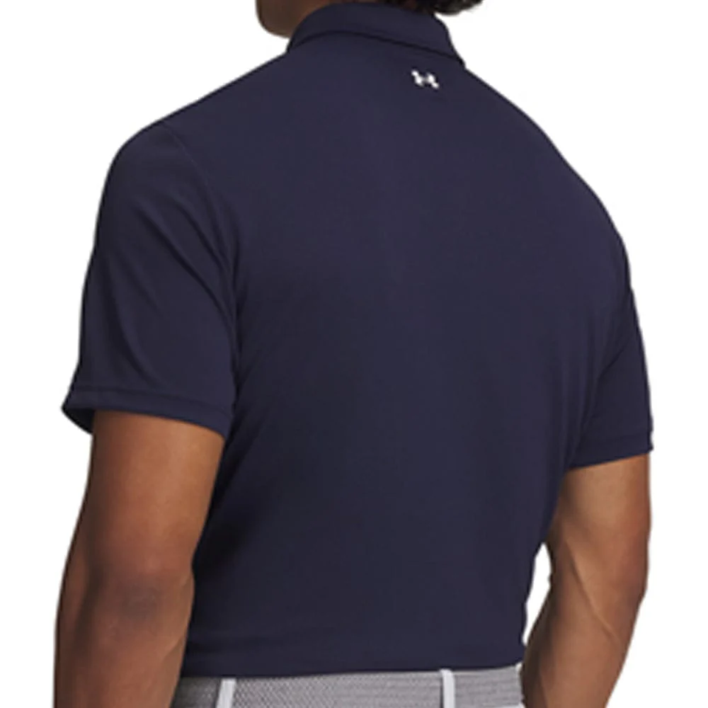 Under Armour T2G Pique Polo Shirt - Midnight Navy/White - Image 2